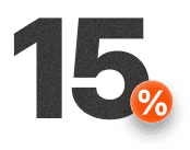 15% off