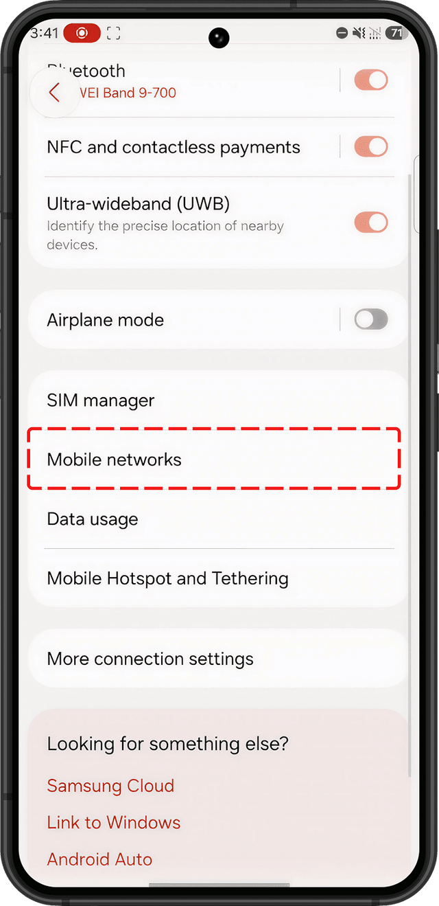 Turn ON eSIM network